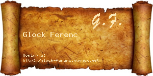 Glock Ferenc névjegykártya